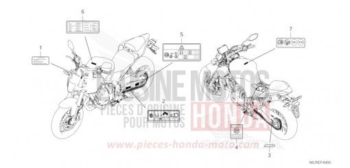 ETIQUETTE DE PRECAUTIONS CB500FACT de 2026